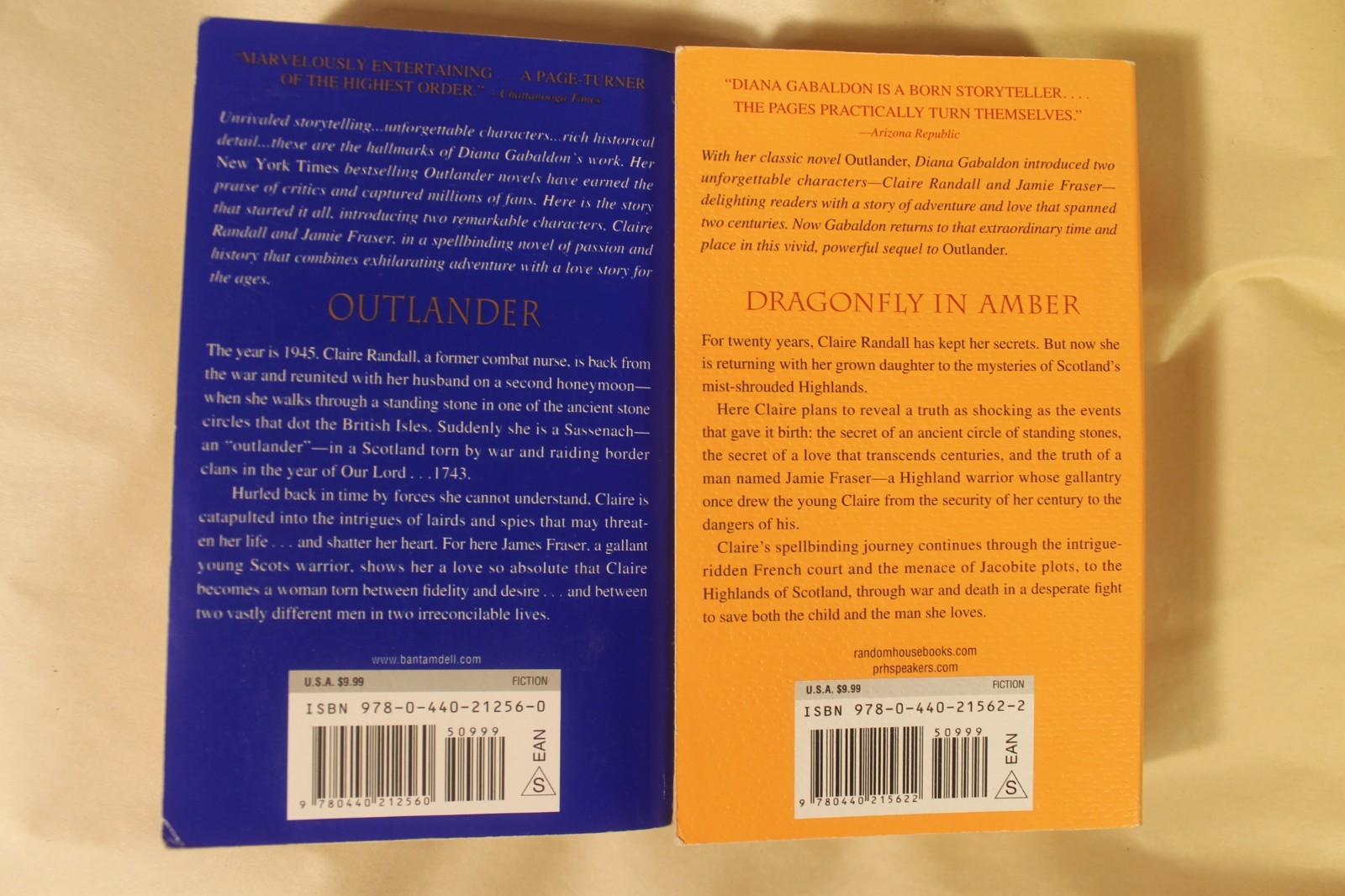 Outlander, Dragonfly in Amber, Voyager, Drums of Autumn + by Diana Gabaldon