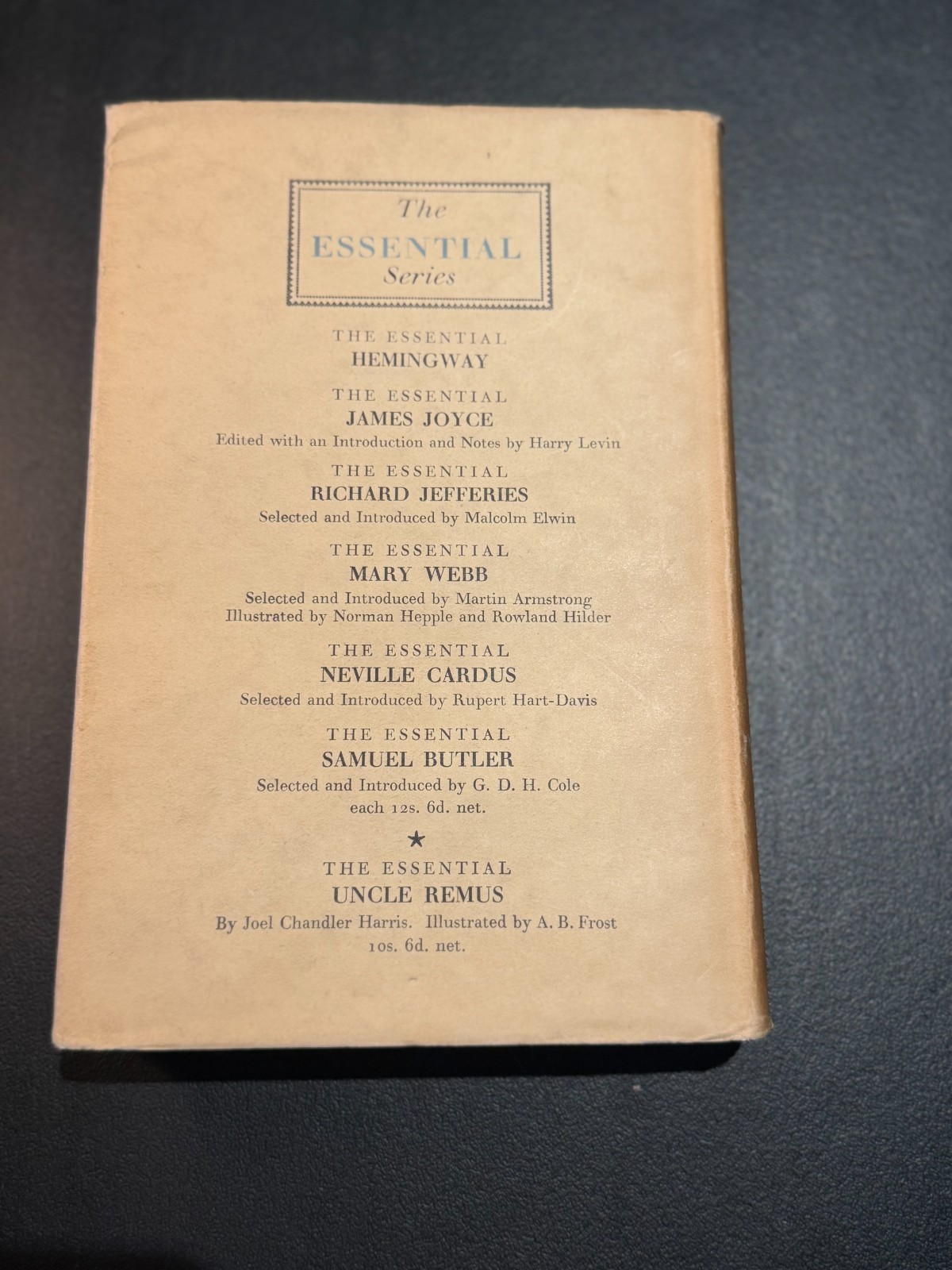 The Essential T.E. Lawrence-David Garnett-1951 HC-Jonathan Cape-Dust Jacket