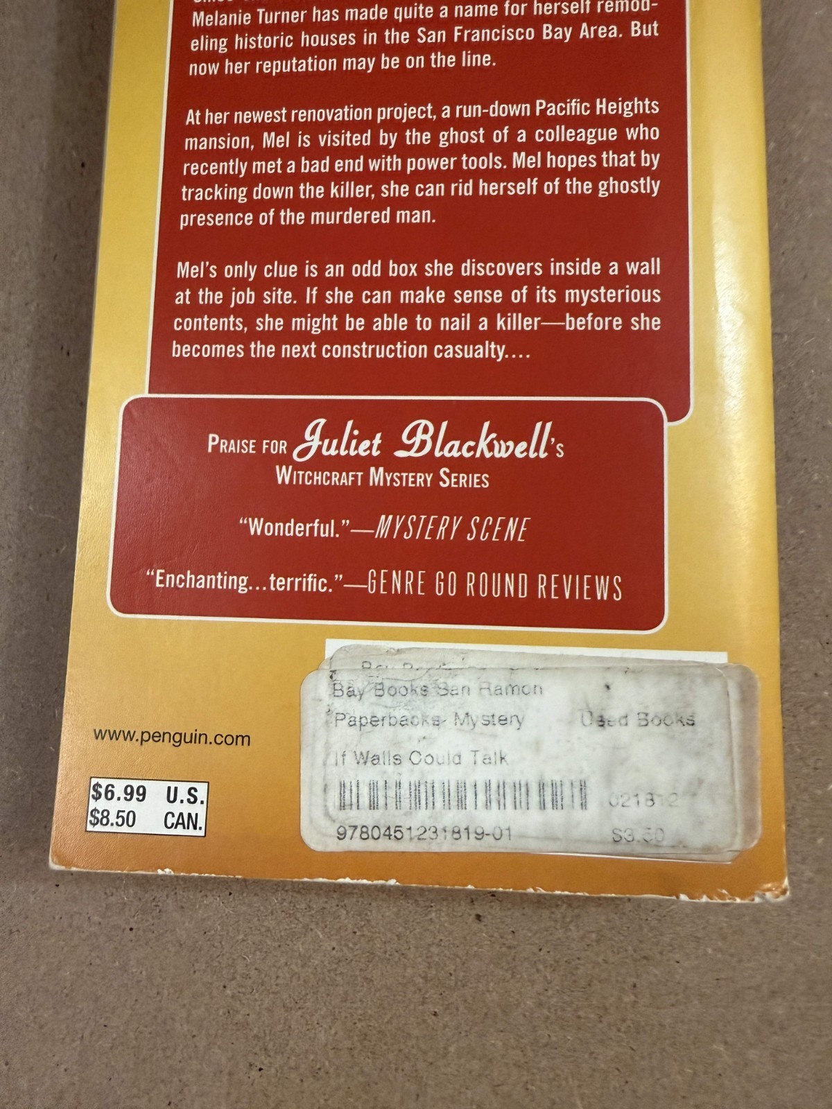 Lot of 5 Juliet Blackwell: Haunted Home Renovation Mystery #1-3, 6, 7 PB