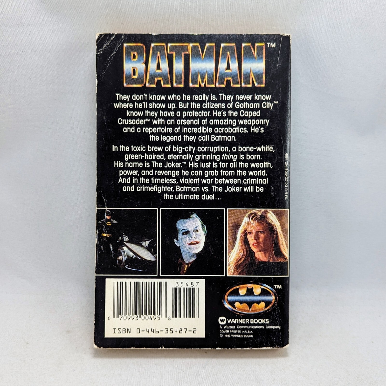 Batman by Craig Shaw Gardner Novelization (Warner Books, 1989) VTG Movie Tie-in