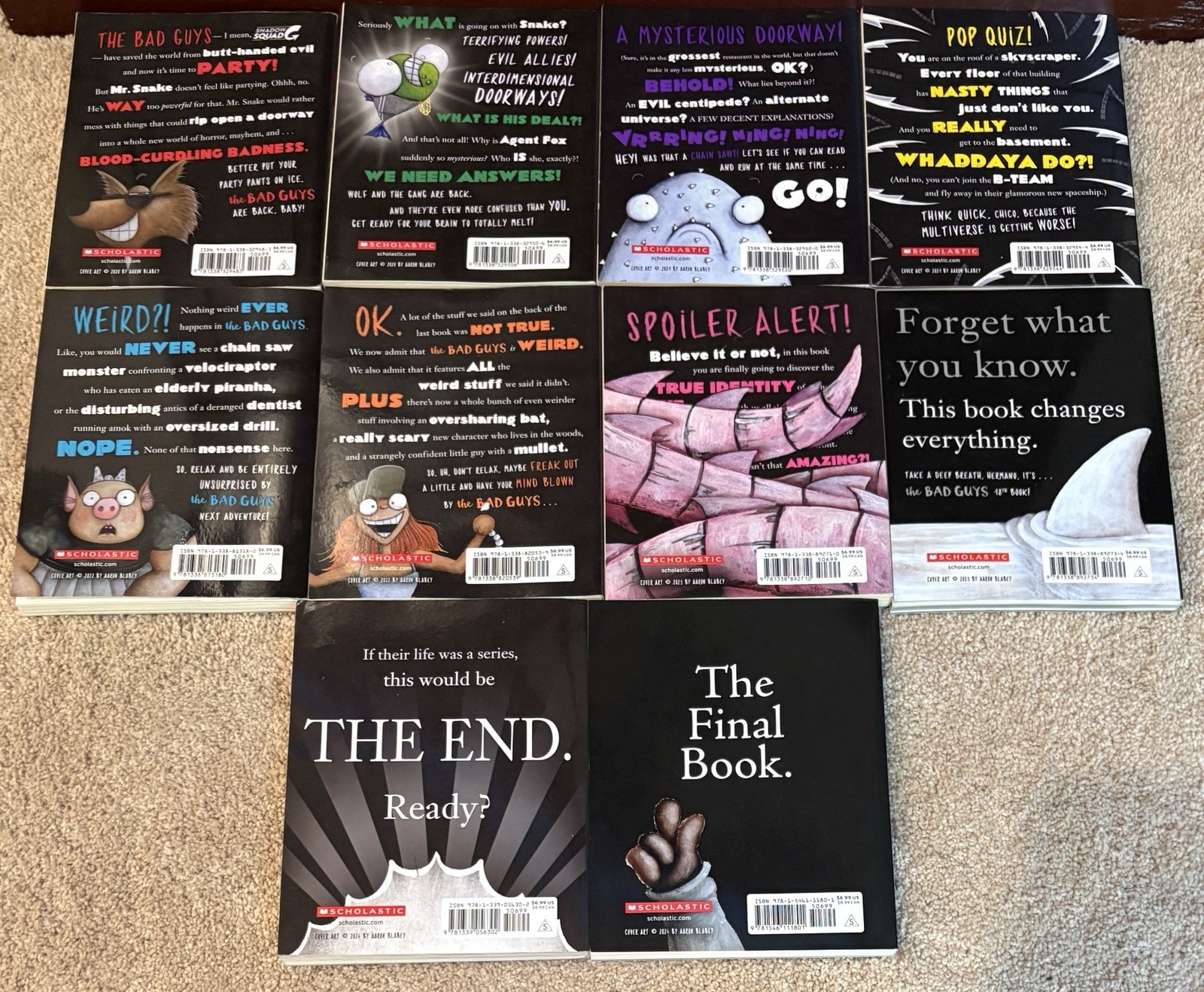 Bad Guys Series Complete Set, Books #1-#20 – Aaron Blabey