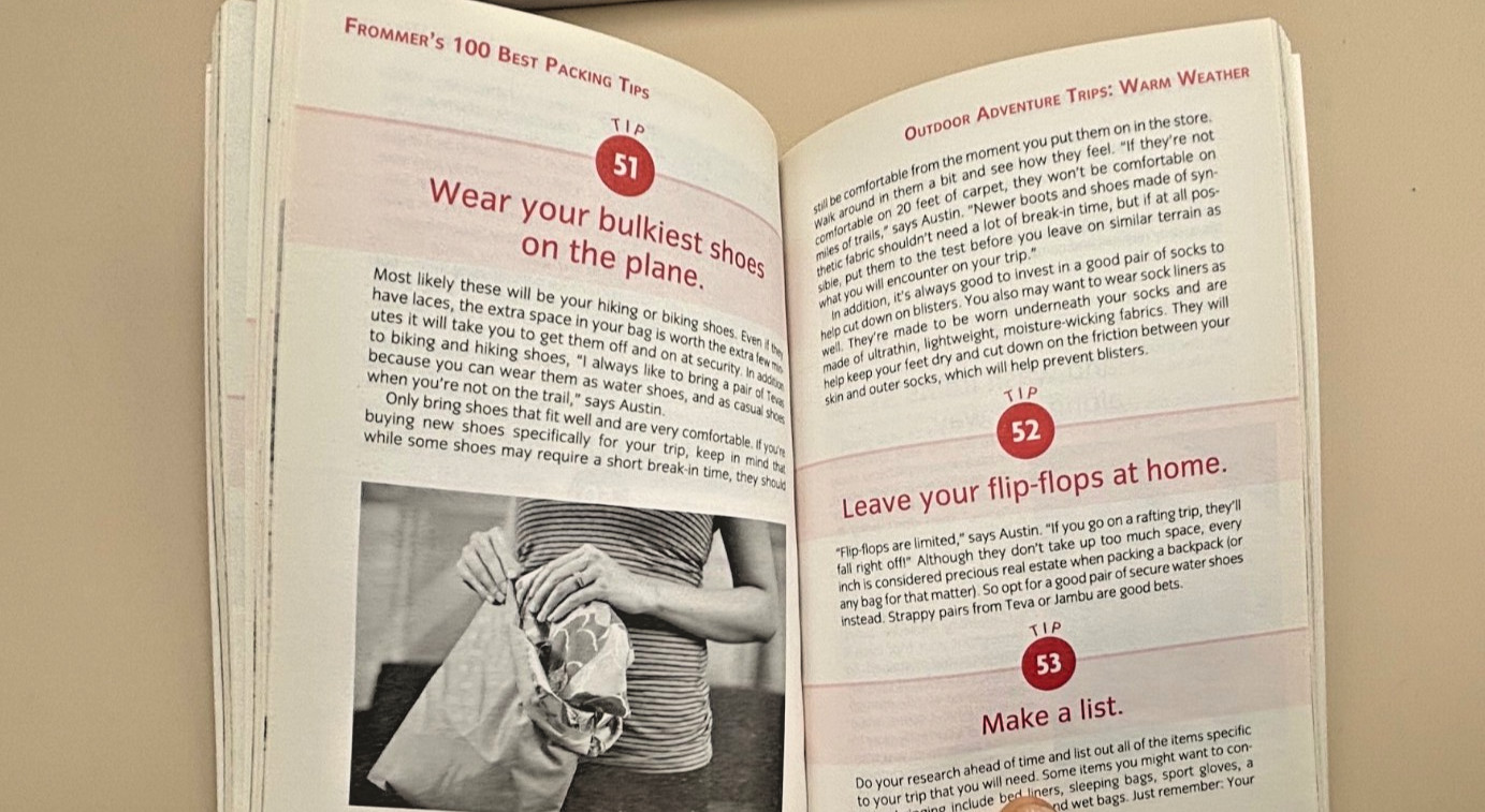 Travel Journal Kit Knock Knock Journal Frommer’s Packing Tips Travelogue Map Set