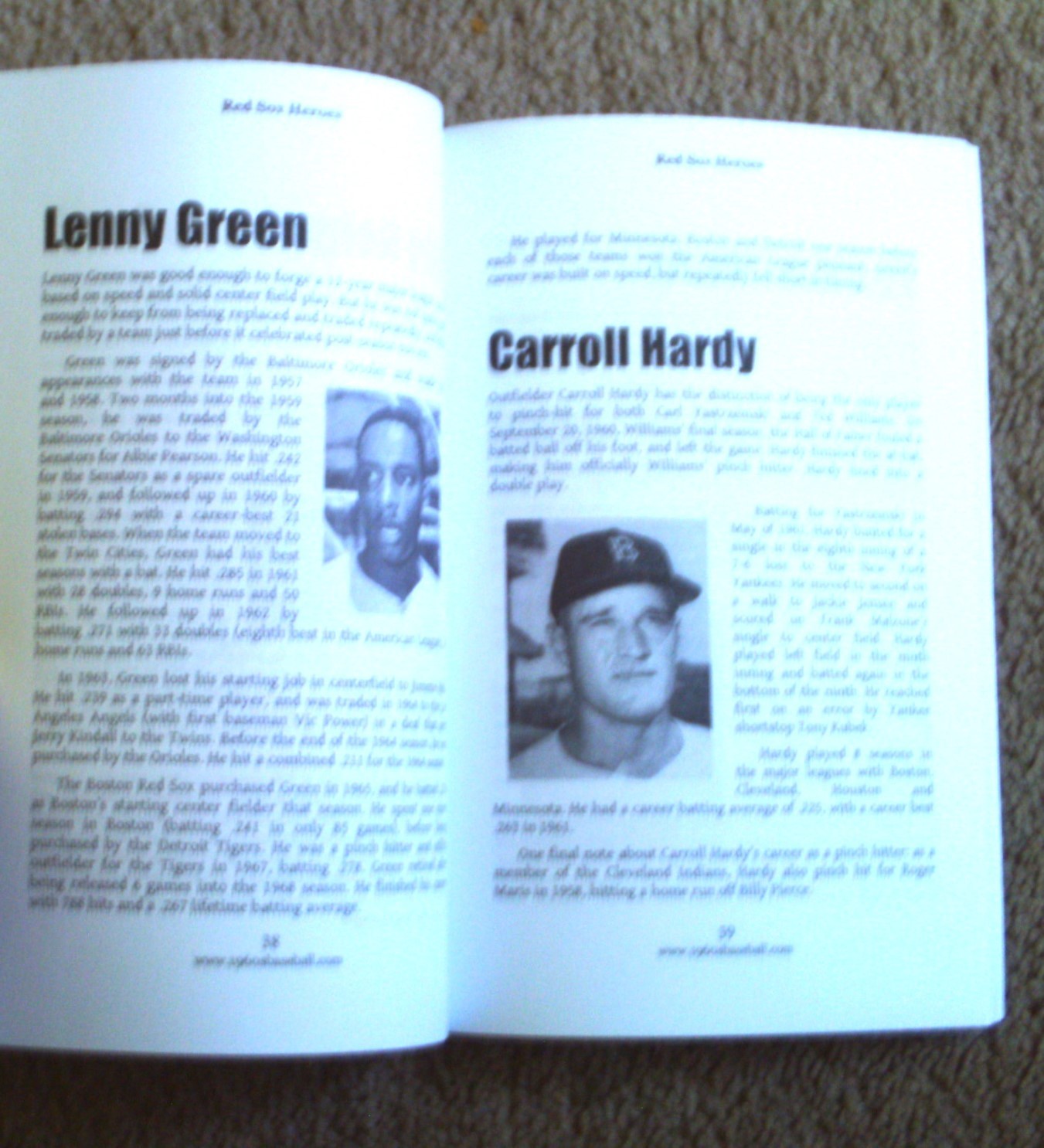 Red Sox Heroes by Carroll Conklin Remembering the Boston Red Sox of 1960’s, MLB
