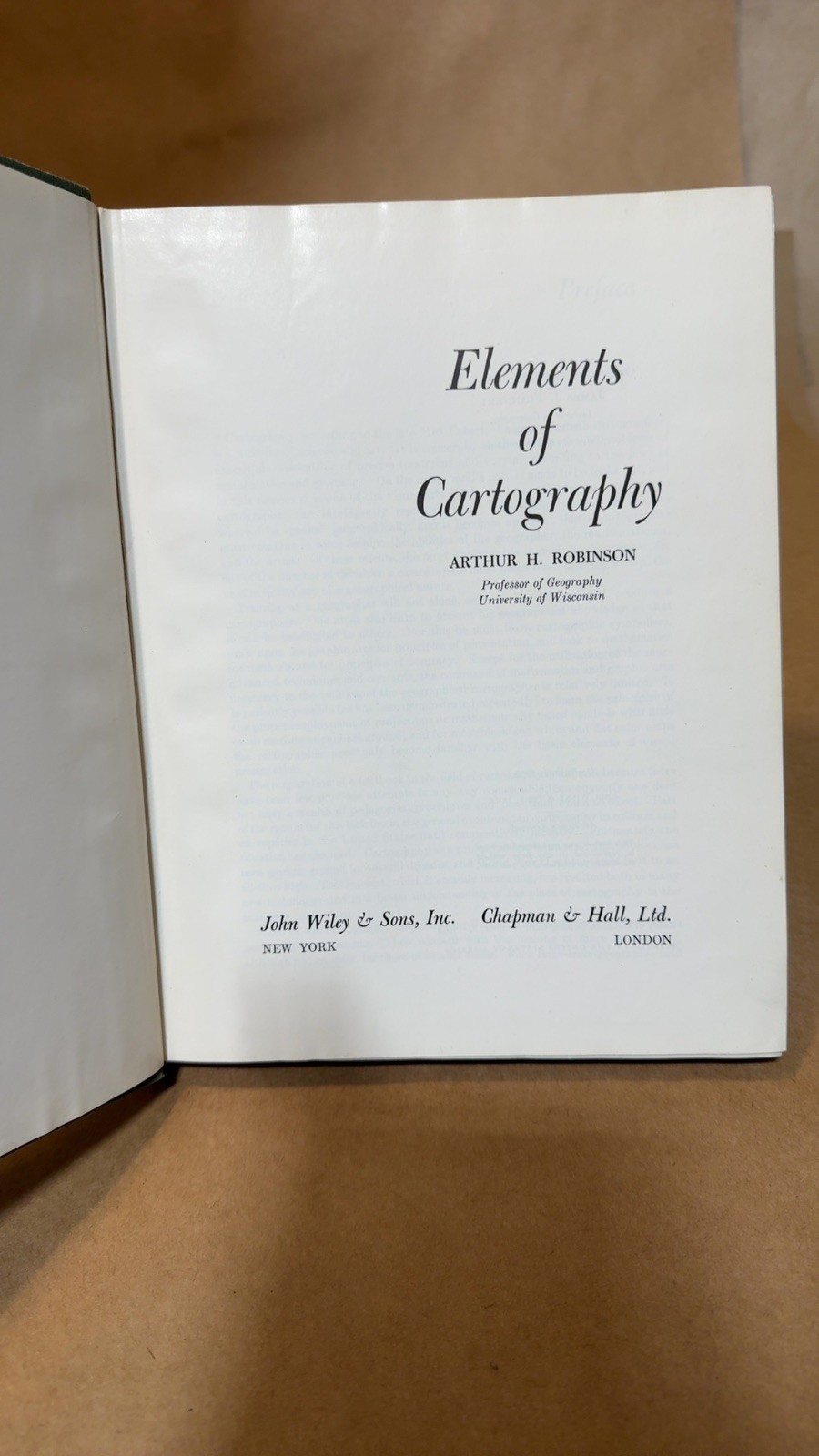 Elements of Cartography [Hardcover] Arthur H. Robinson 1953
