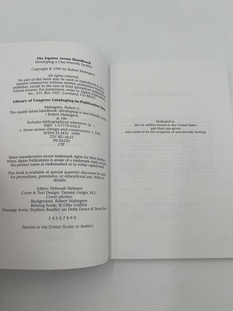 The Equine Arena Handbook-Developing a User-Friendly Facility