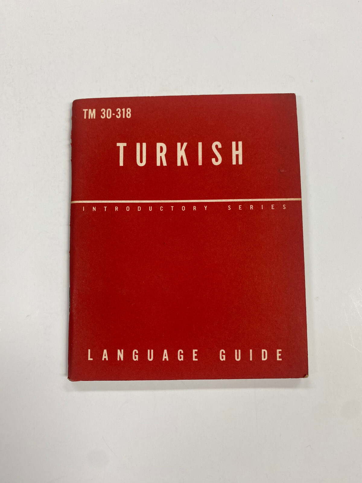 OA4) United States US Army Pocket Guide to Turkish Language 1951 PB Cold War Era