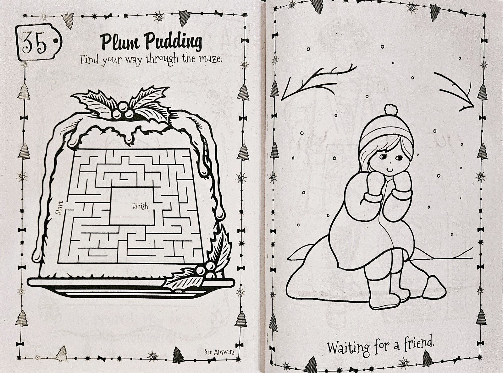 Christmas Coloring & Activity Book Set Of 4 Over 500 Pages!