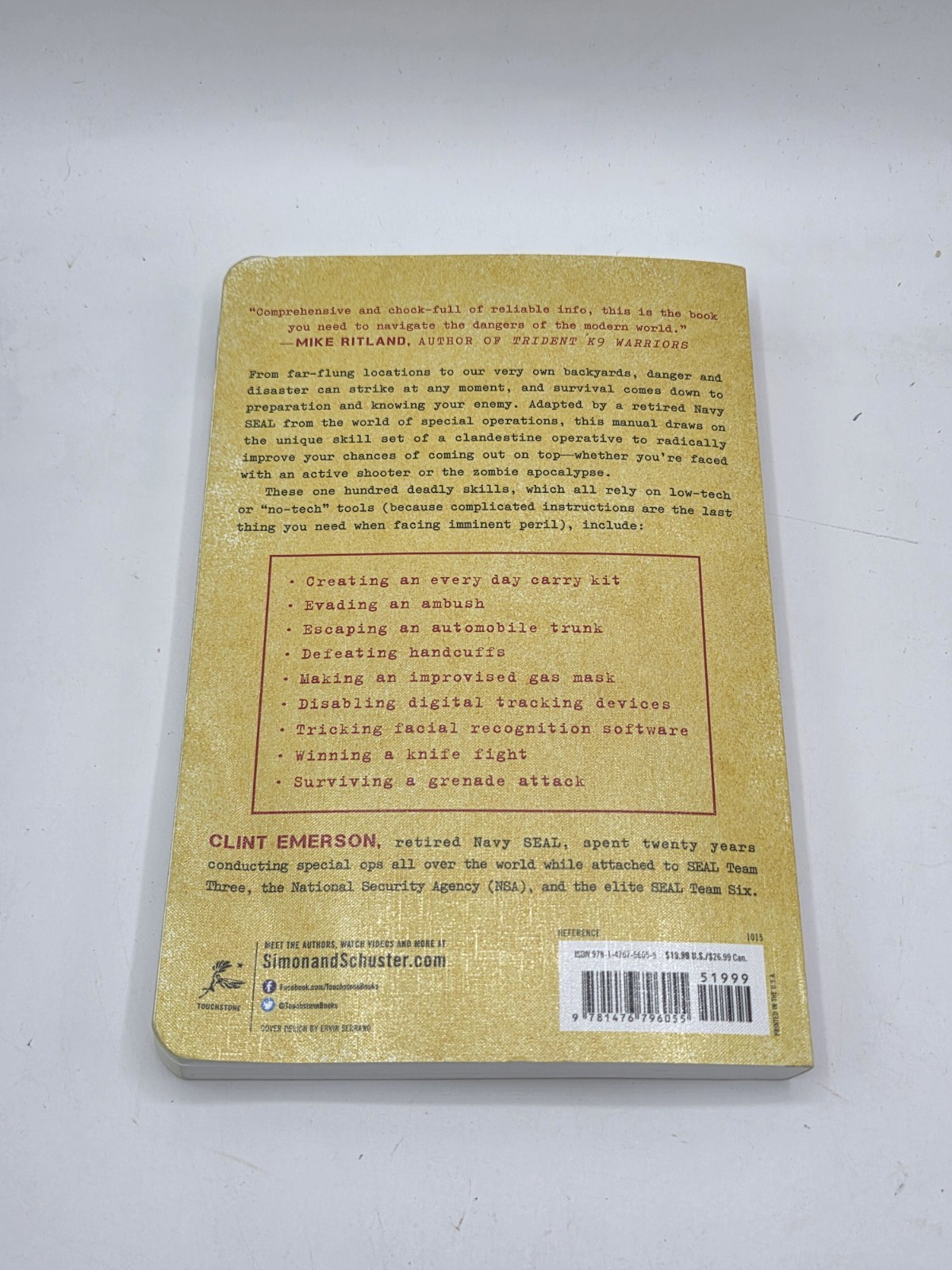 100 Deadly Skills : The SEAL Operative’s Guide to Eluding Pursuers, Evading…