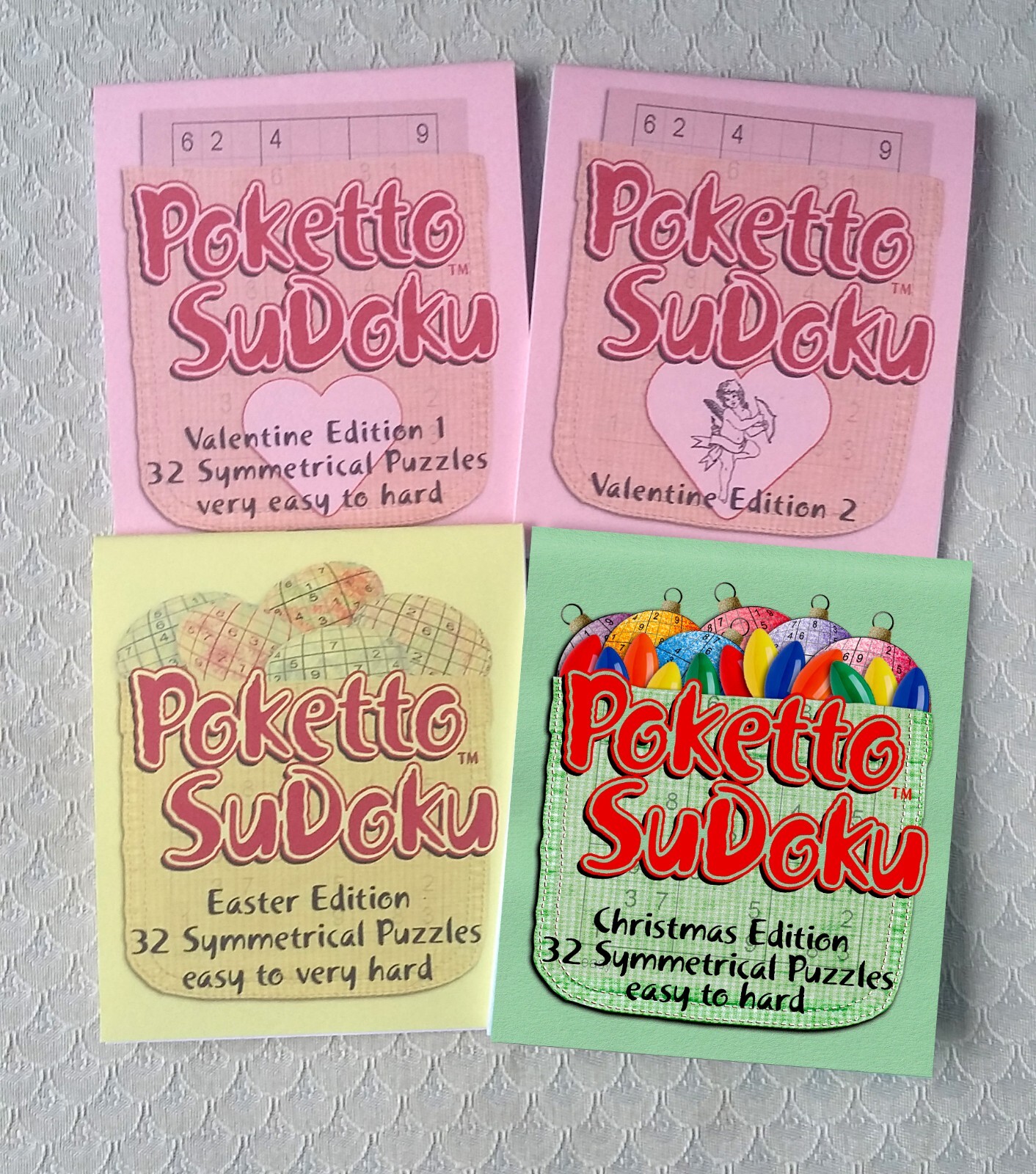 Poketto SuDoku 12 Pack | A Collection of 12 Pocket SuDoku Puzzle Books