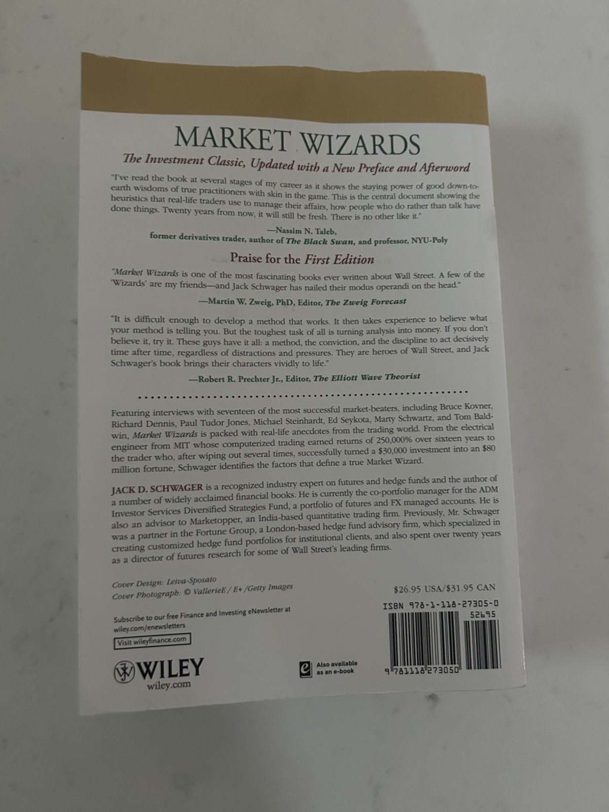 Jack D. Schwager Market Wizards, Updated Revised w/ New Preface (2012 TP)
