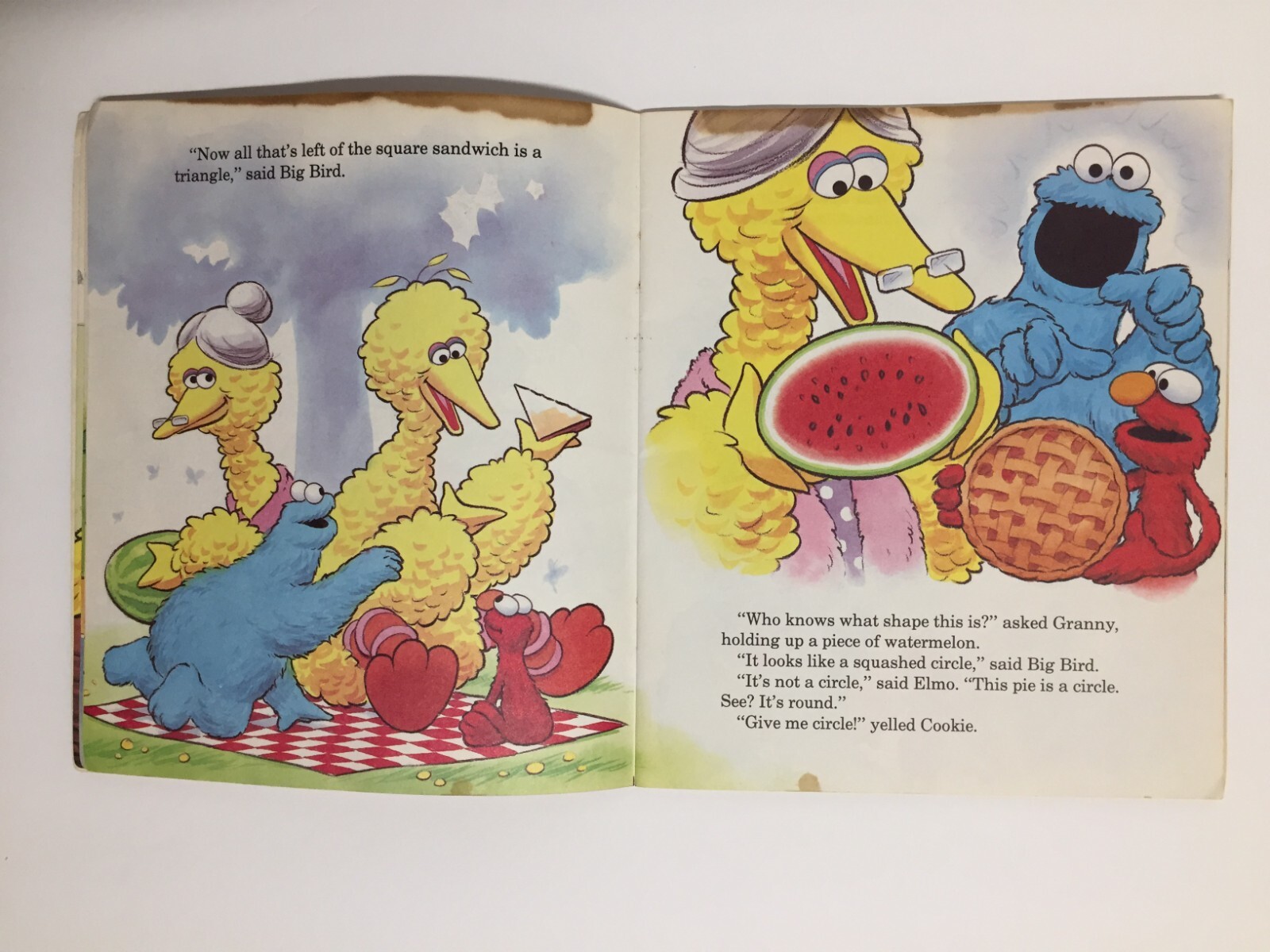 CTW Sesame Street Get Ready Big Bird’s Square Meal Stories About Shapes & Colors