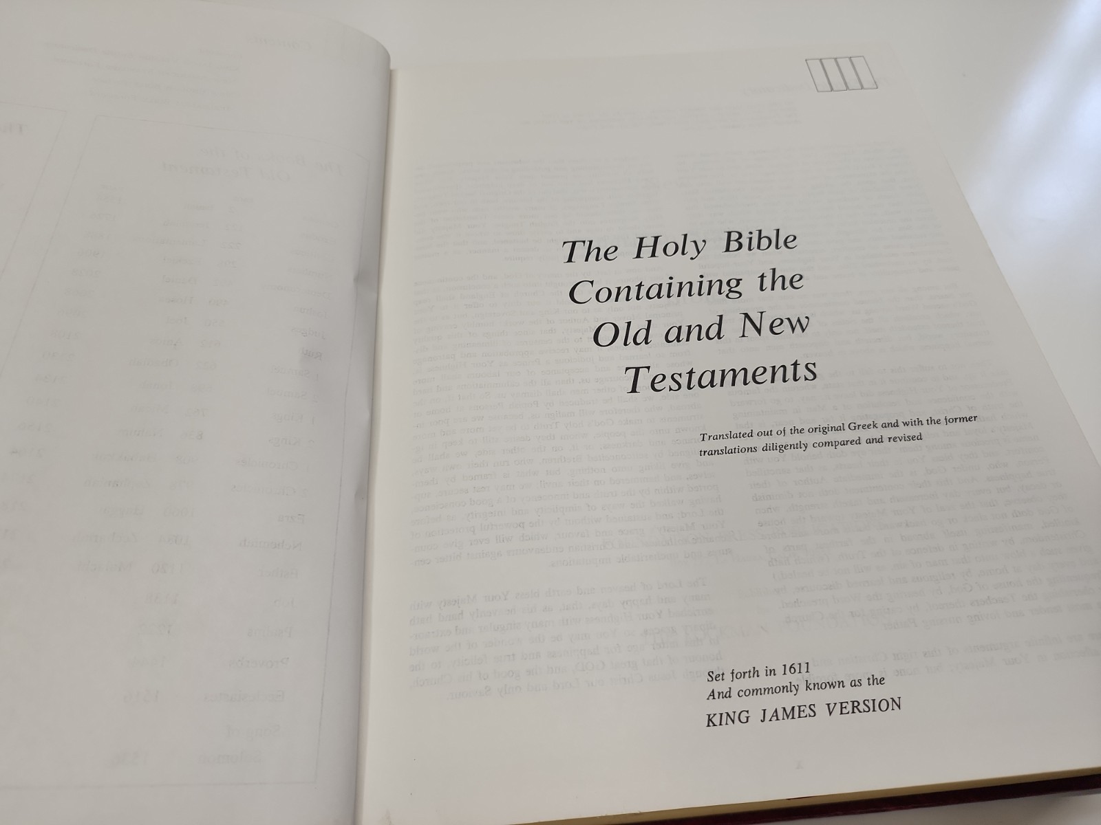 1972 THE HOLY BIBLE in Four Translations Parallel Edition LARGE Hardcover