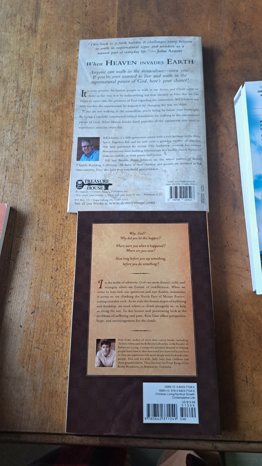 Christian Book Lot 5 Books Lucado Miller Bill Johnson Etc