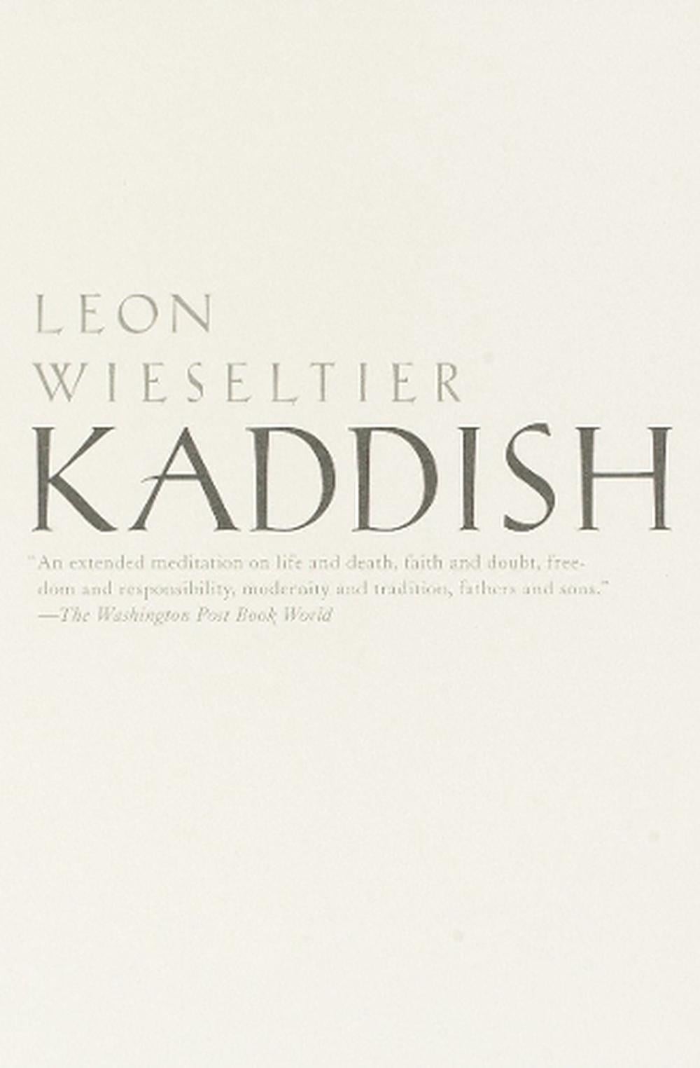 Kaddish by Leon Wieseltier (English) Paperback Book