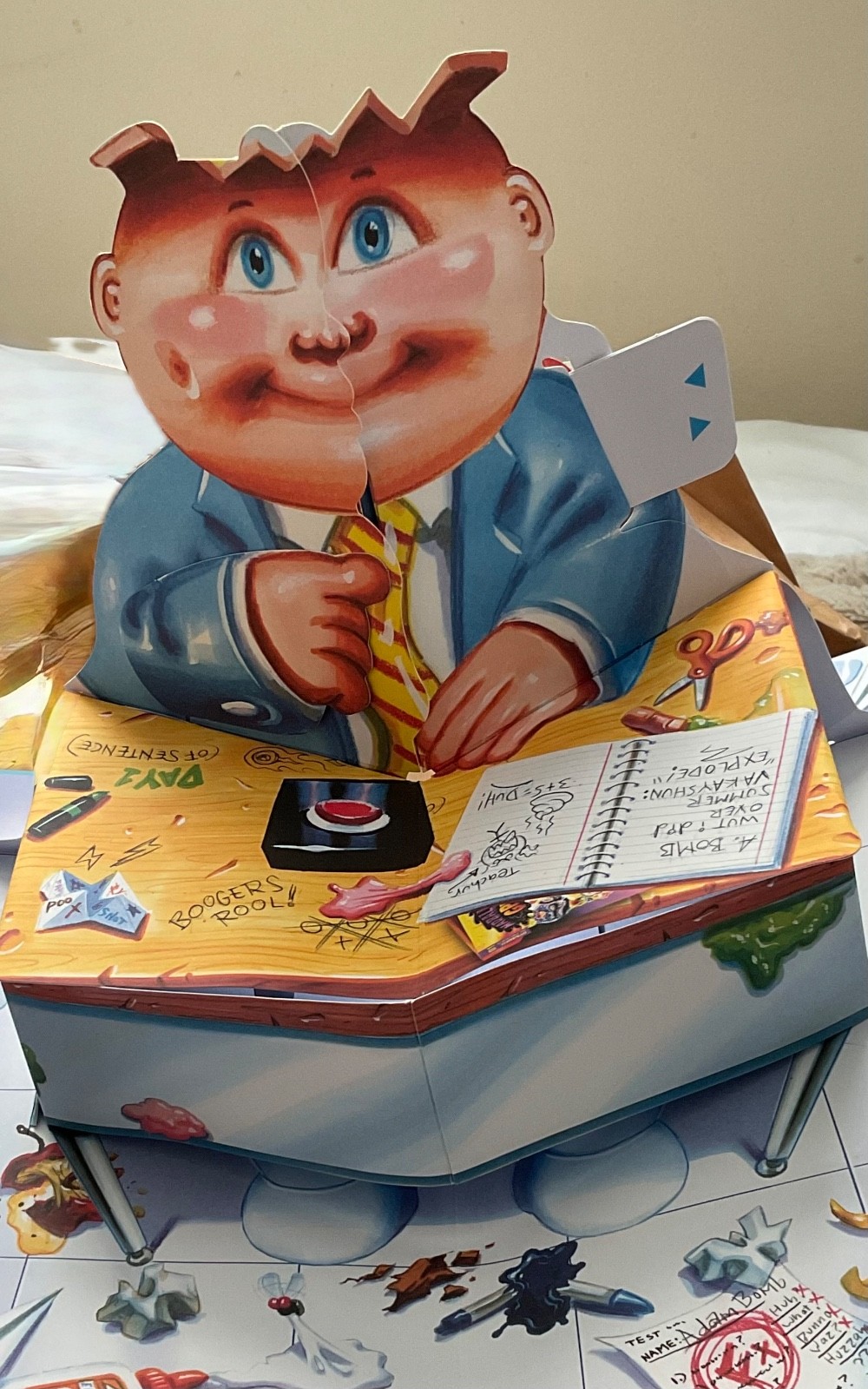 Garbage Pail Kids: Pop Up Book Yearbook Signed by Matthew Reinhart 1st Ed Rare