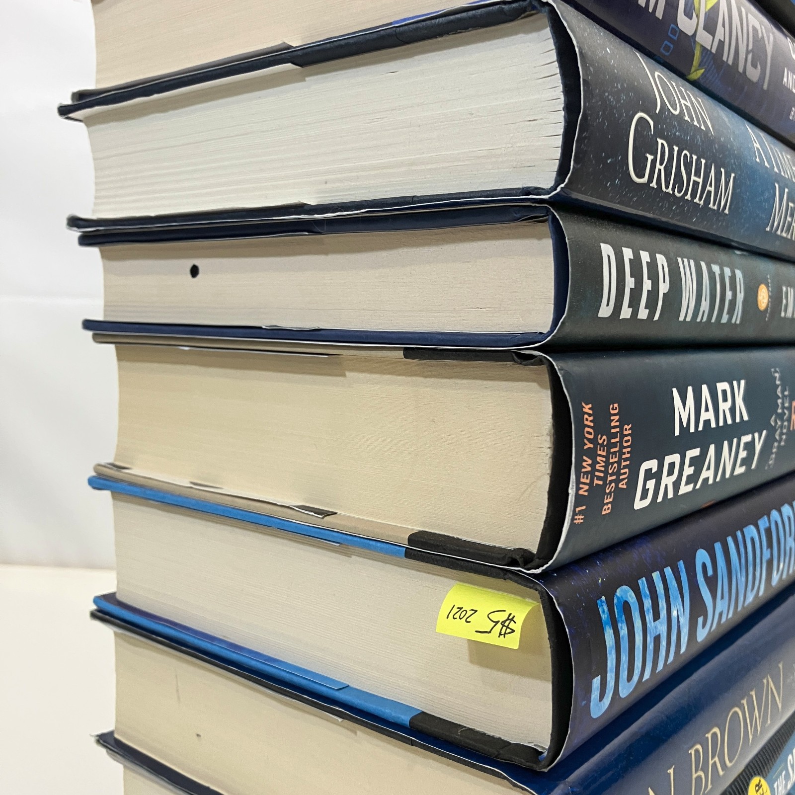 Decorator Fiction 10 Book Lot Blue Teal Mystery Thriller HCDJ Mark Greaney