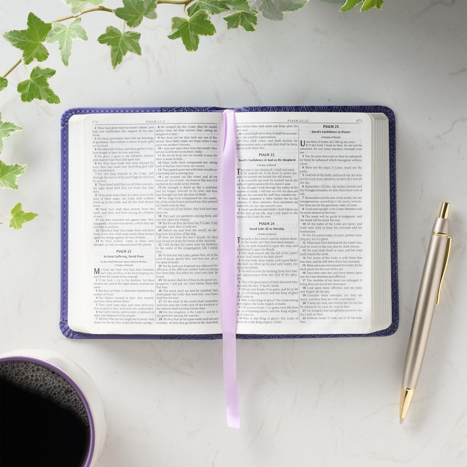 KJV Bible Print Red Letter Pocket Size Black Leathersoft