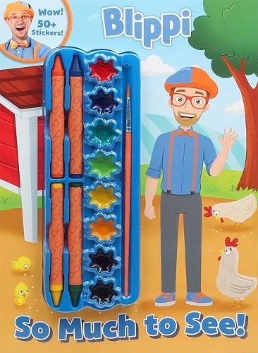 Blippi: So Much to See! (Paperback) Color & Activity with Crayons and Paint