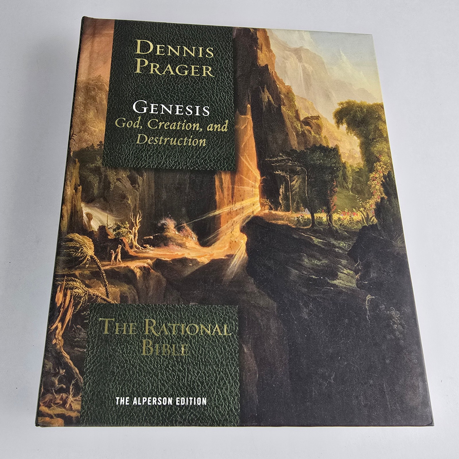 The Rational Bible Dennis Prager Genesis & Exodus 2 Book Lot Hardcover Religion