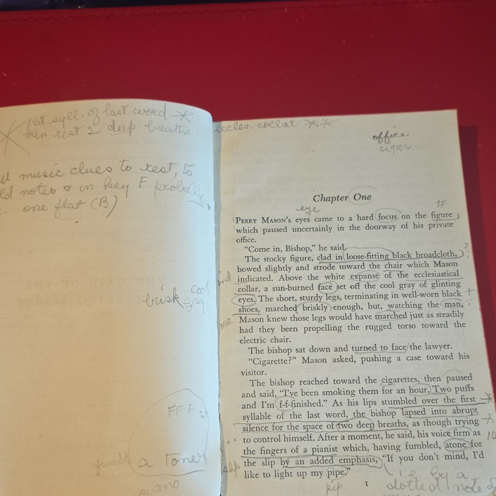 1943 THE CASE OF THE STUTTERING BISHOP Erle Stanley Gardner #201 TRUE 1st Eds