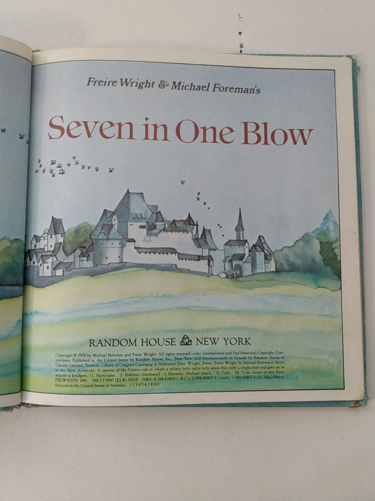 Seven in One Blow 1978 Freire Wright Michael Foreman Rare HC children’s book