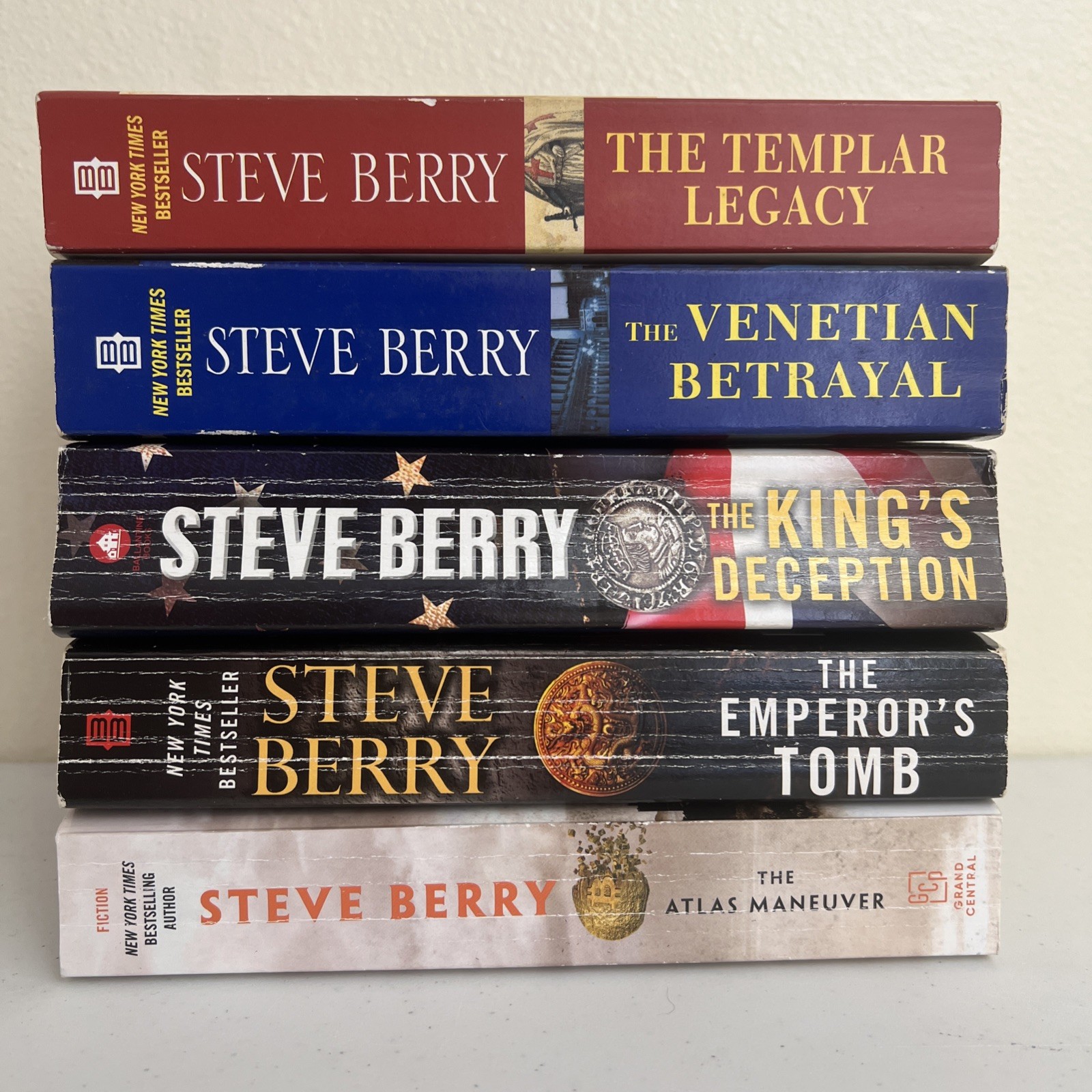 Steve Berry Cotton Malone Series 5 Book Lot Templar Legacy Deception Thriller