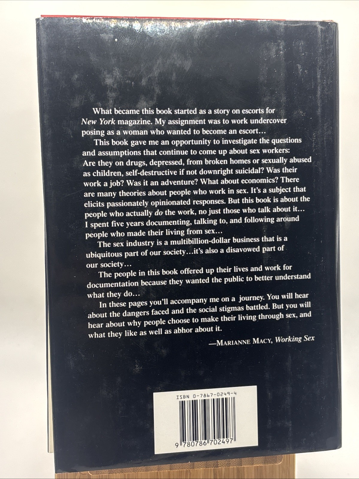 Working Sex: An Odyssey into Our Cultural Underworld by Marianne Macy