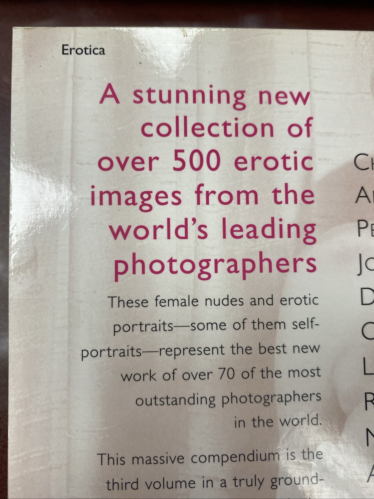 Mammoth Book of New Erotic Photography Running Press Softcover Book Maxim