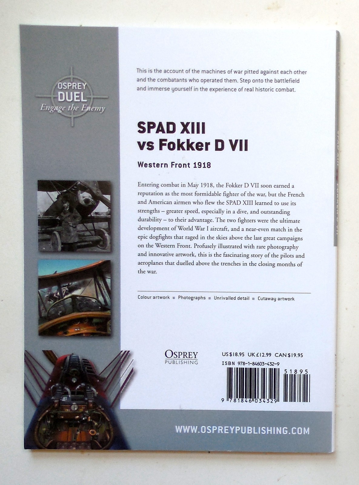 Osprey Duel Series “Spad XIII vs. Fokker DVII – Western Front 1918” Book No. 17