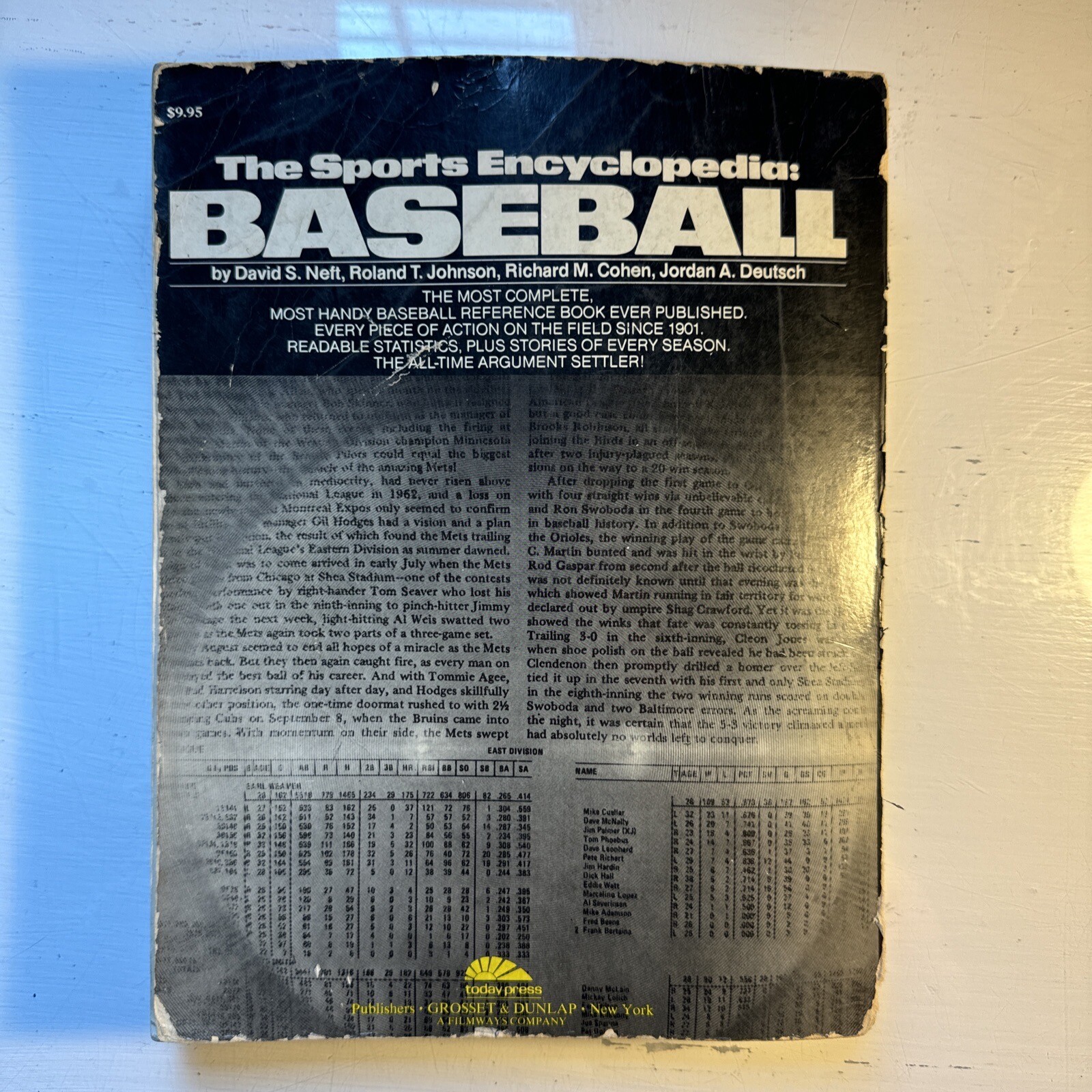 1977 The Sports Encyclopedia: BASEBALL 502 pages paperback Neft Revised