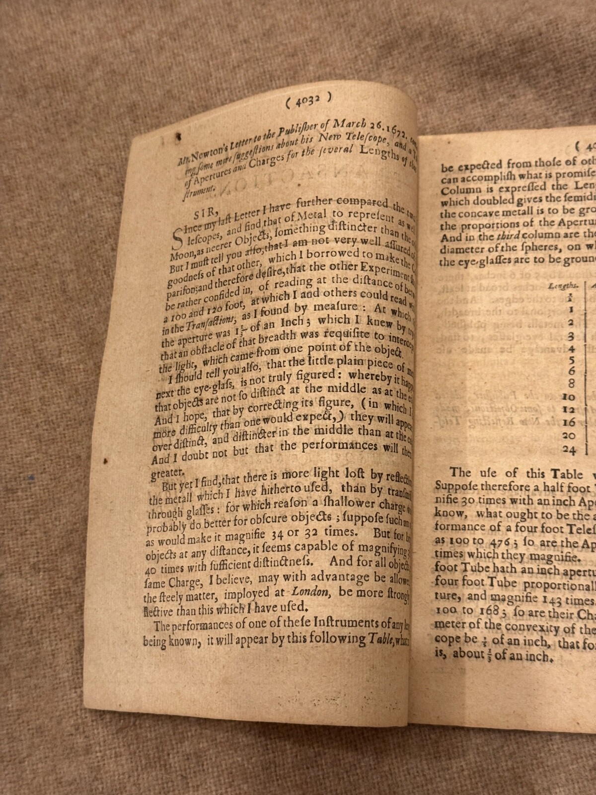 Philosophical Transactions volume 7 issue 82 pages 4031 – 4038 Isaac Newton 1672