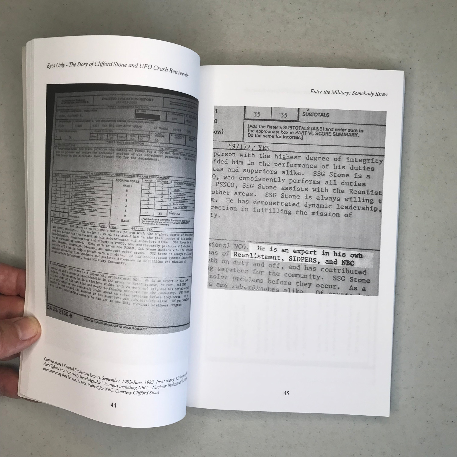 “Eyes Only” Clifford Stone UFO Crash Retrievals Paperback 2011 – 223 Pages