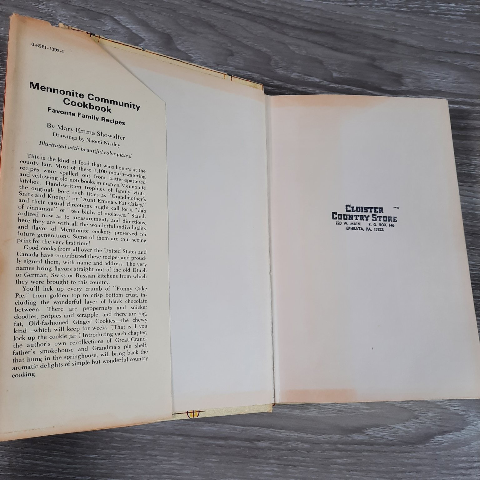 Mennonite Community Cookbook Showalter 1974 18th Printing Herald Press Recipes