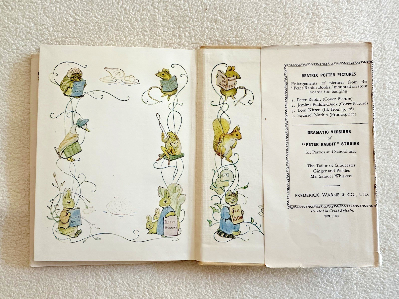 The Tale of Little Pig Robinson, By Beatrix Potter, 1960’s Vintage-VG HB