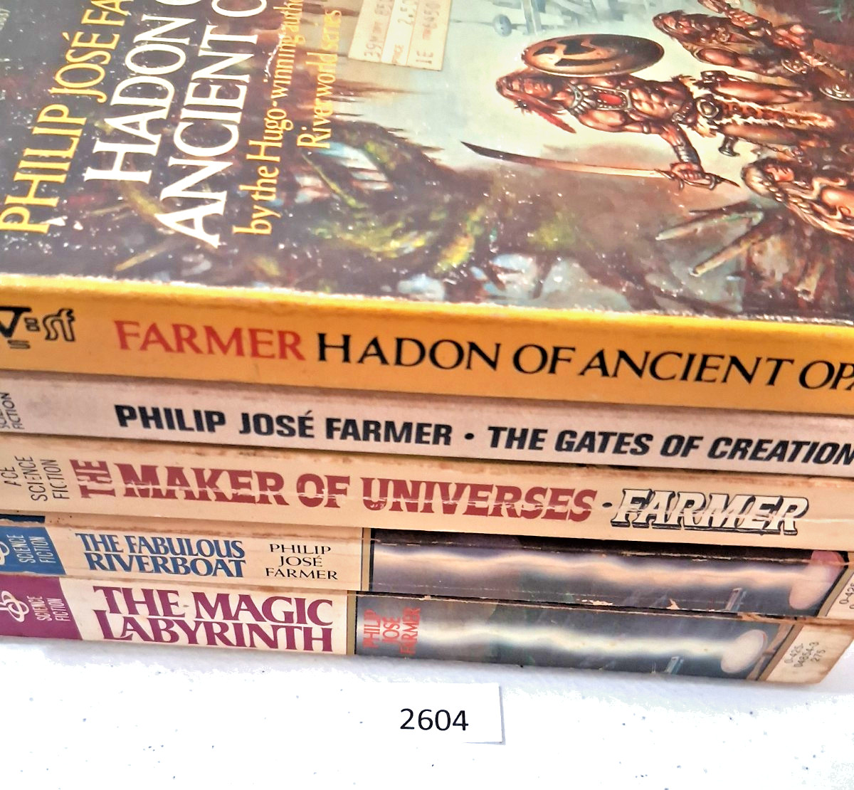 Vintage Lot of 5 Science Fiction/Fantasy Books by Philip Jose Farmer bc25 2604