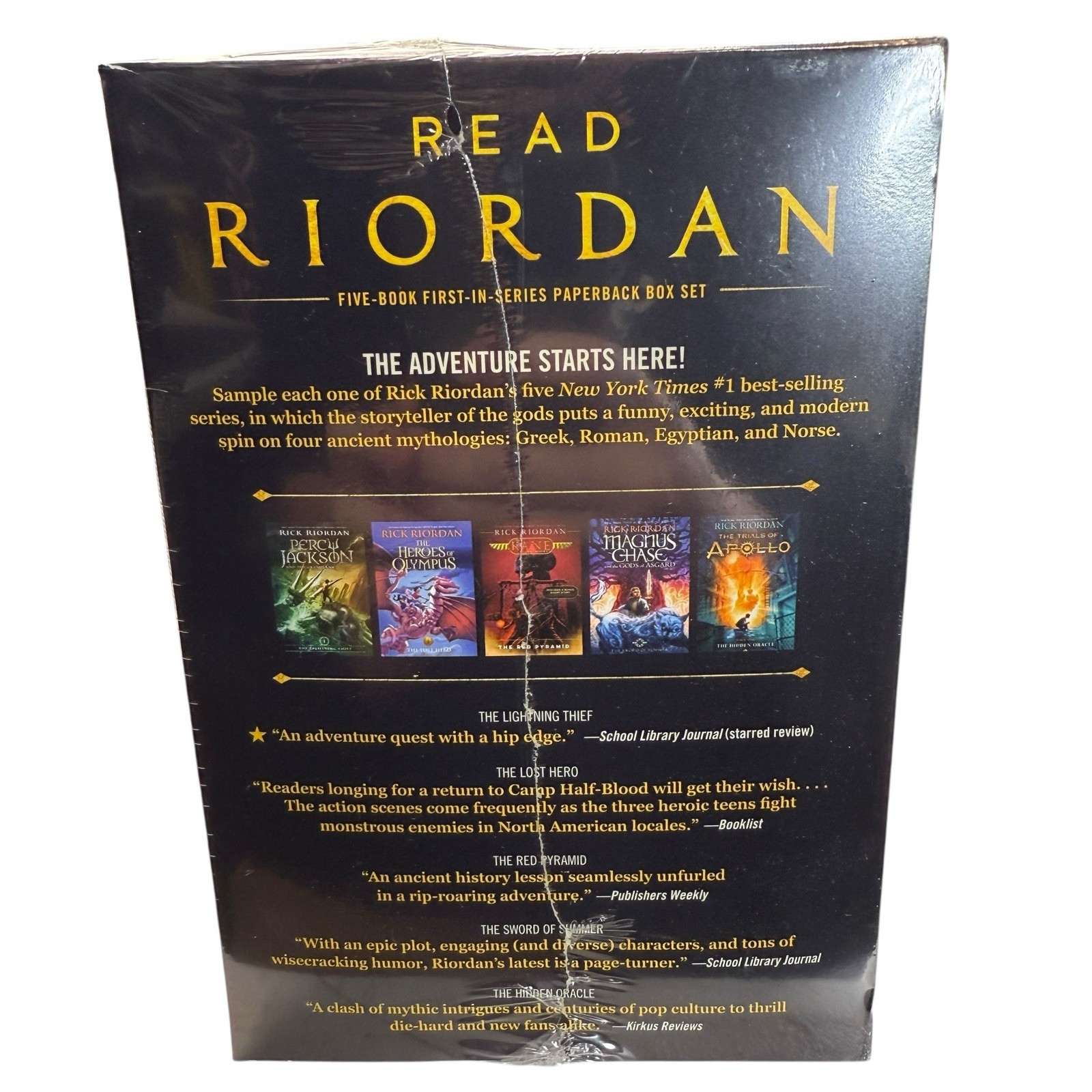 Read Riordan Rick Riordan Paperback Novel 5 Book Box Set Collection New Sealed