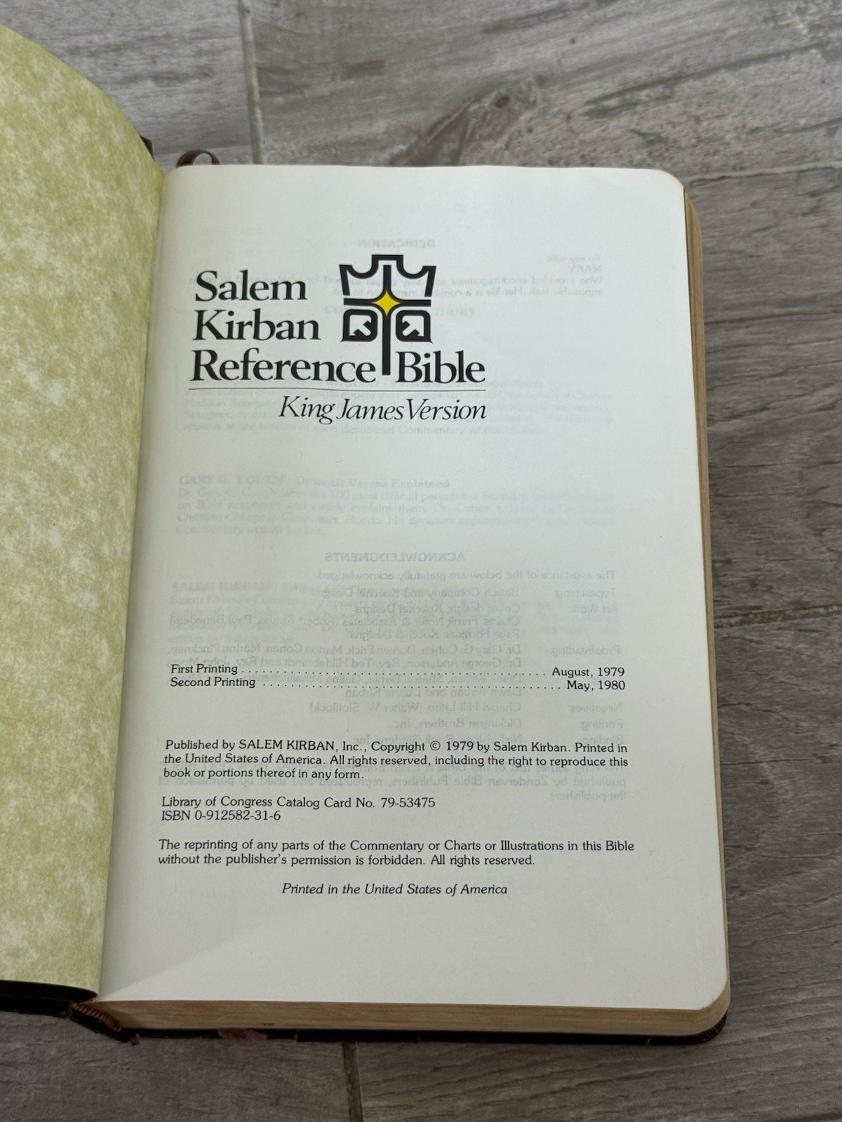 ✝️ Out of Print Salem Kirban Reference Bible King James Version