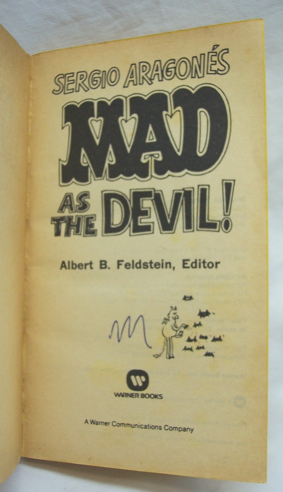 VINTAGE 1976 Sergio Aragone’s MAD AS THE DEVIL Paperback Book Comic Mad Magazine