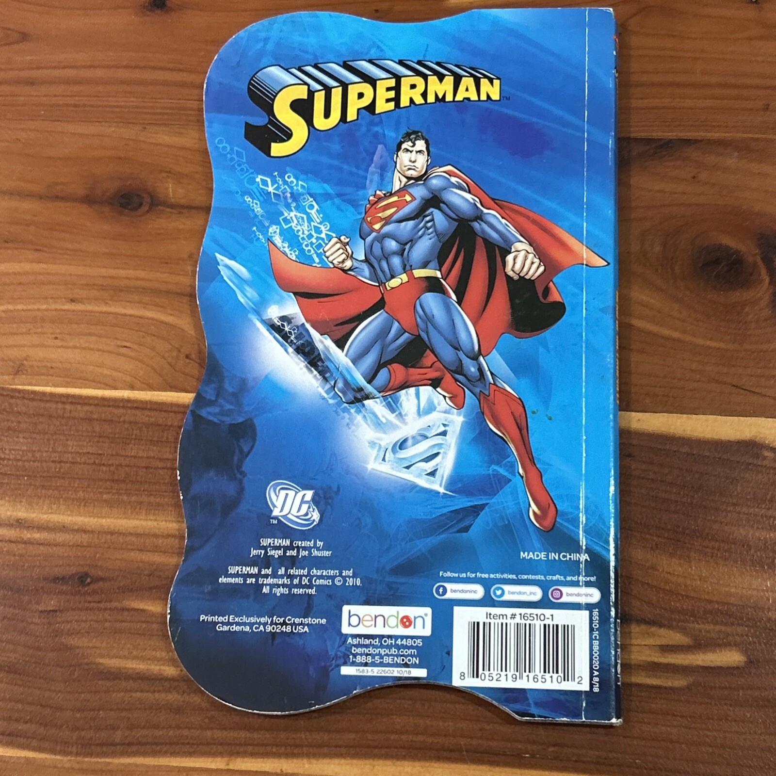 Shape Book Superman Lot Of 4 Books 2010 DC Bendon Publishing