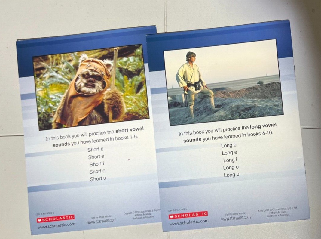 Star Wars Phonics Lee 2012 Quantity pack (Missing 2 Books 6/10)