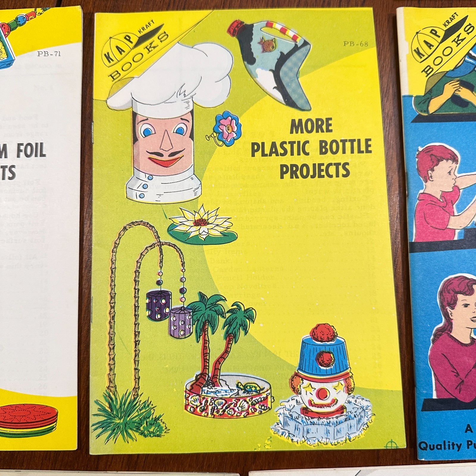 Vintage Lot of 6 1967 KAP Kraft Project Books+ 2 Bonus Homeschool Teacher Kids