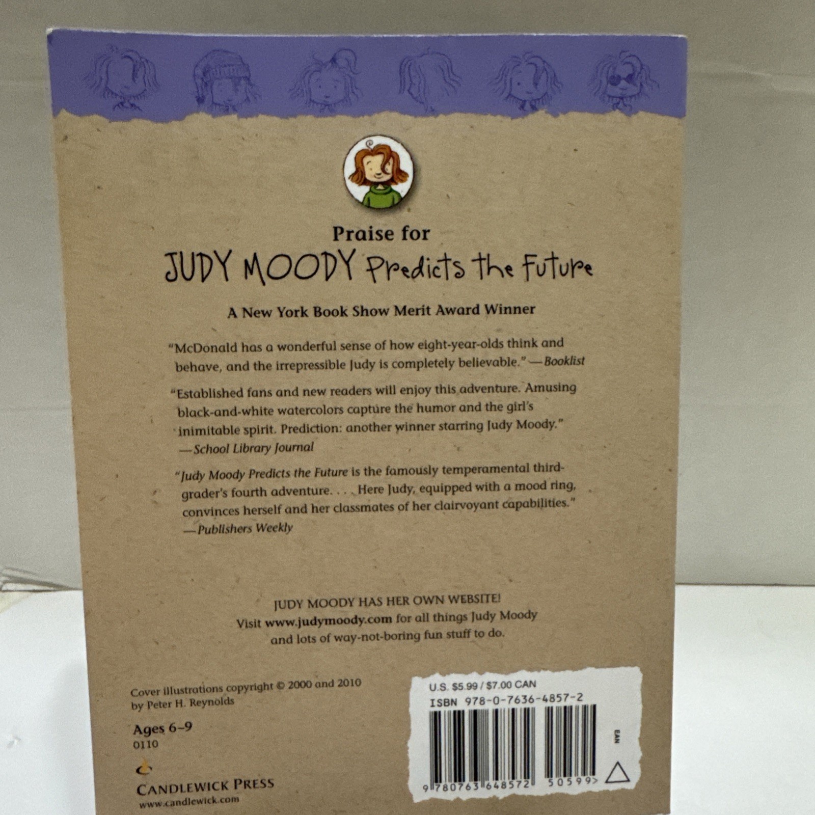 Lot Of 8 Judy Moody Books Megan McDonald 1-4 9-12 Like New Gets Famous In A Mood