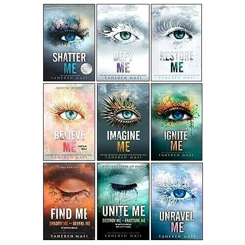 Shatter Me Series Collection 9 Books Box Set, Tahereh Mafi (Unite Me, Believe Me