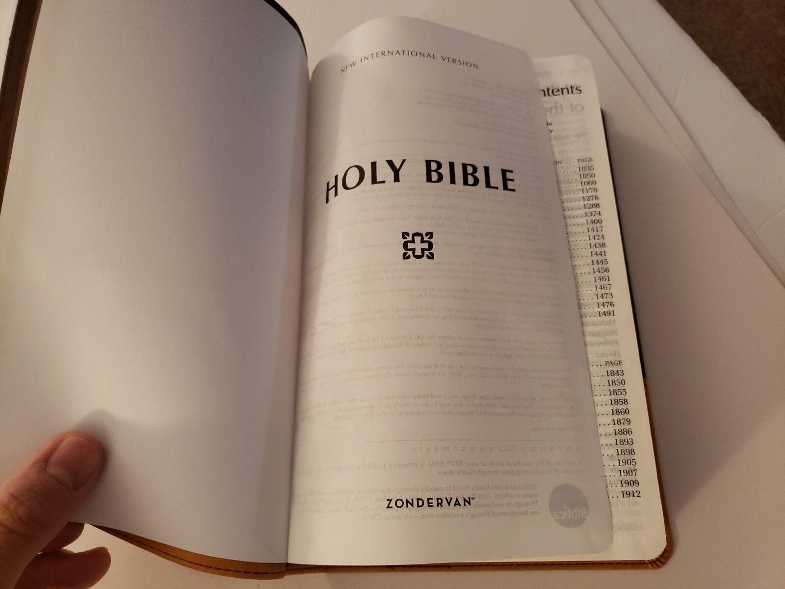 NIV LP Chocolate Amber Holy Bible Large Print
