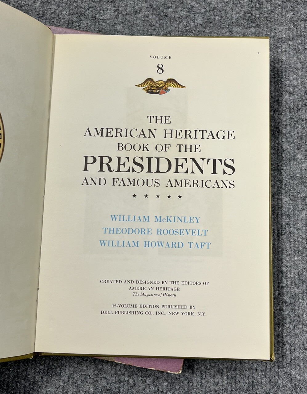 American Heritage Book of Presidents and Famous Americans LOT of 4