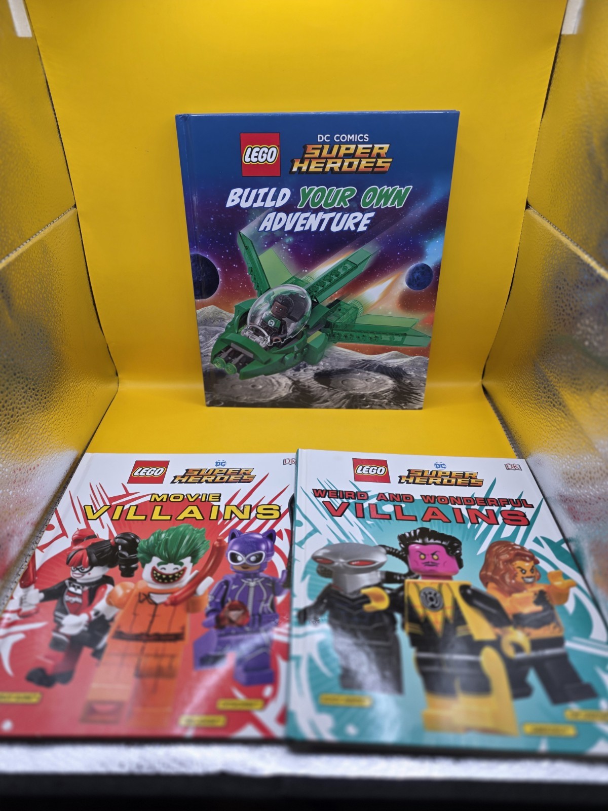 9 LEGO DC Super Heroes Book Lot Villans DK Hardcover – great condition