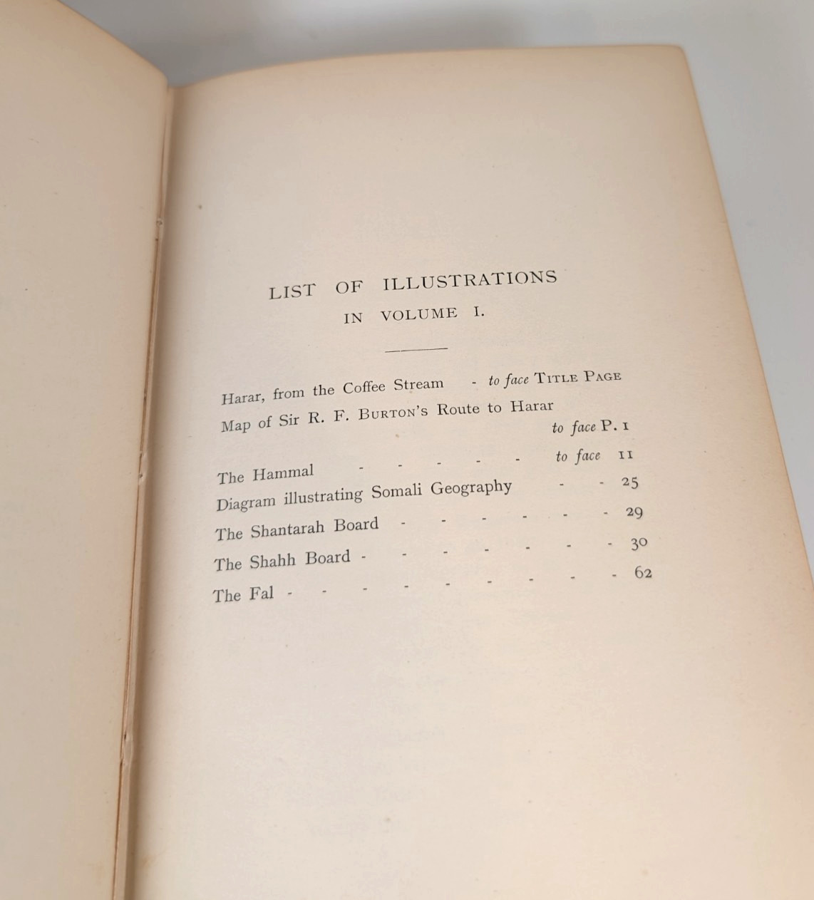 First Footsteps in East Africa Vol.1, Richard F. Burton, 6th Memorial Ed., Plate