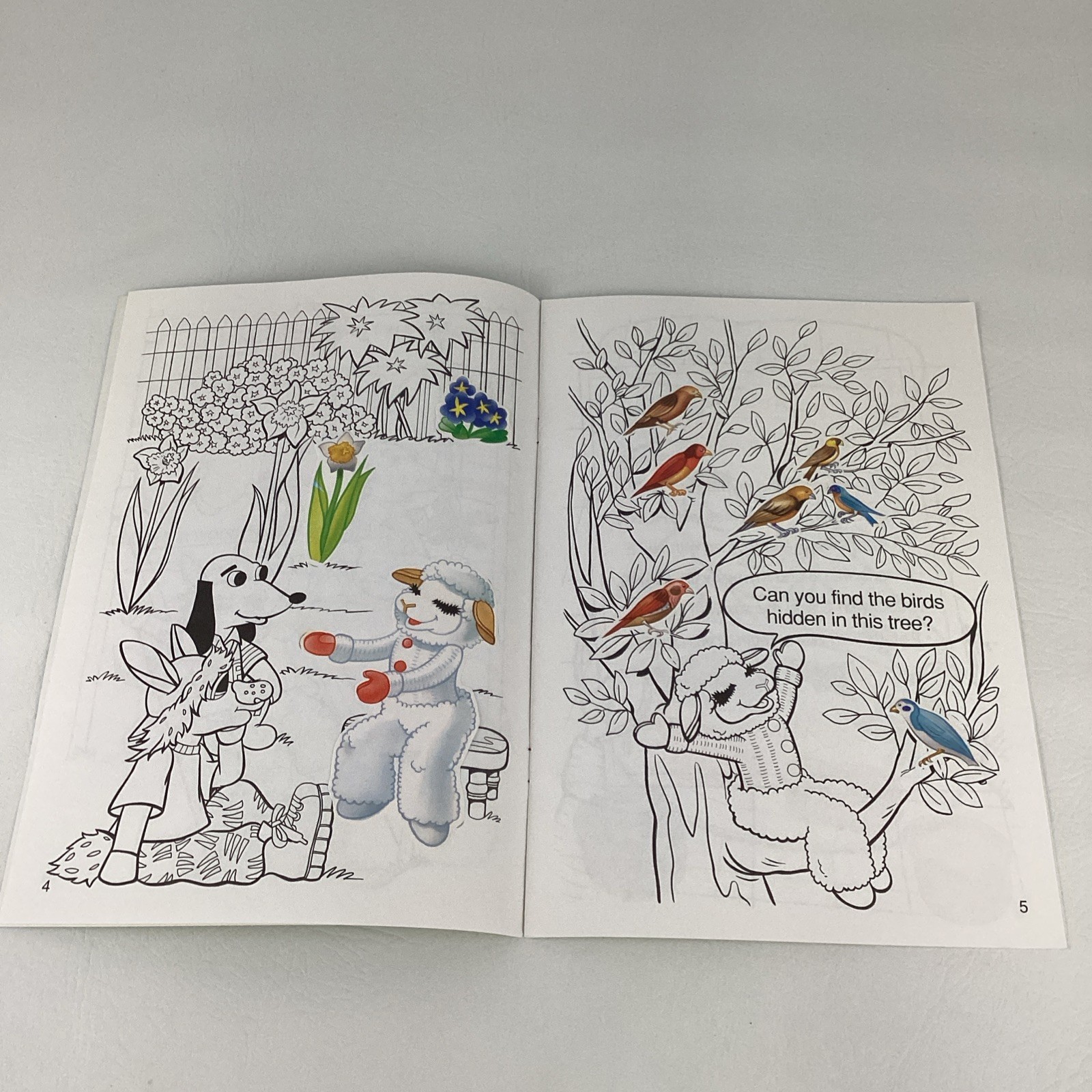 Shari Lewis lamb Chop & Friends Sticker Fun Coloring Book Golden Vintage 1994