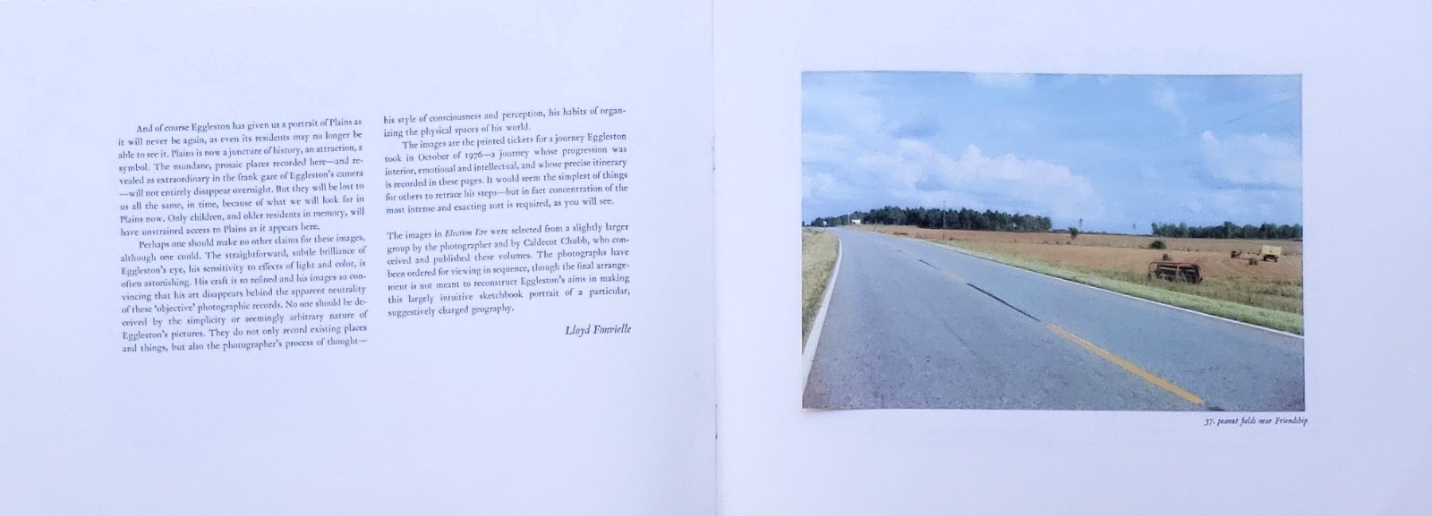 Election Eve by William Eggleston Exhibition Catalog First Edition 1977