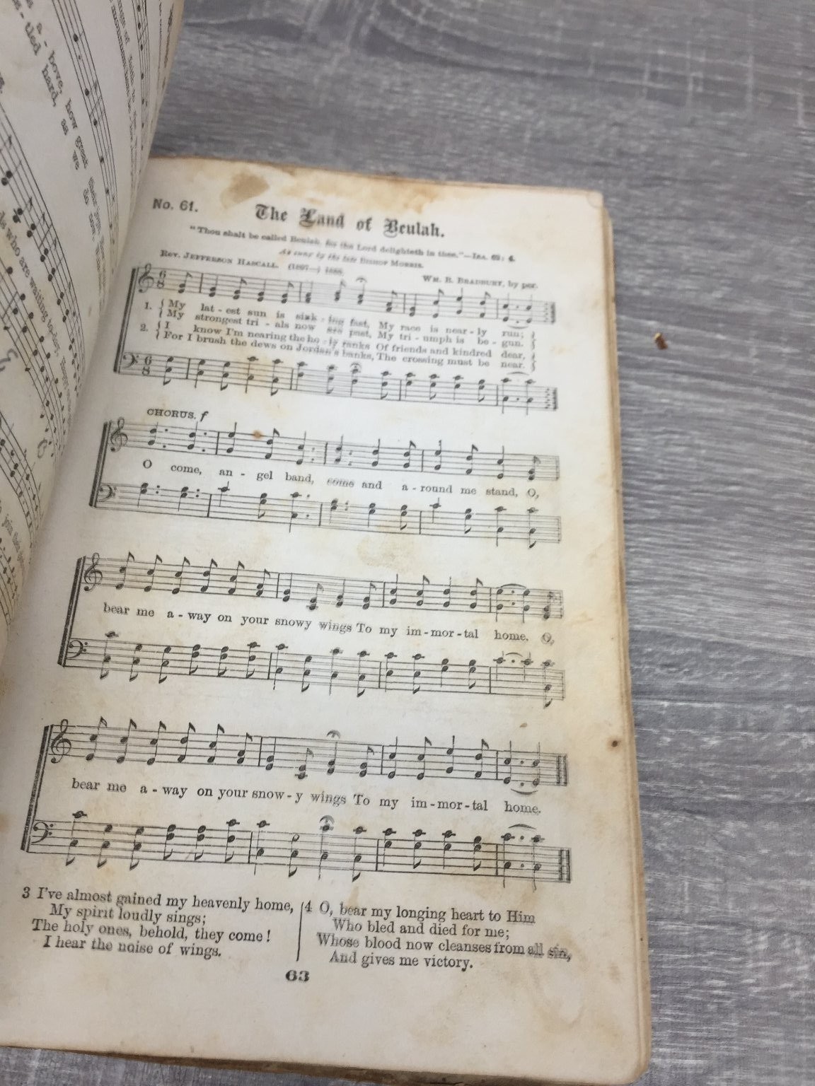 Gospel Hymns No. 2 Bliss Sankey 1876 Hymnal Vintage Sheet Music John Church